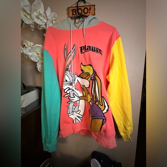 Space Jam Other - Maxima Bugs Bunny And Lola Players Hoodie Men’s Space Jam Collab RARE